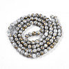 Baking Paint Glass Beads Strands DGLA-N003-8mm-B01-3