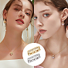 4Pcs 2 Colors Rectangle Brass Micro Pave Clear Cubic Zirconia Twister Clasps ZIRC-DC0001-31-7