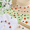 20Pcs Flower Alloy Enamel Brooch JEWB-FG0001-66-4