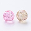 Baking Painted Crackle Glass Beads DGLA-X0006-8mm-04-3
