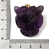 Natural Amethyst & Synthetic Turquoise Pendants G-Z090-02G-07-3