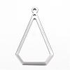 Tarnish Resistant 304 Stainless Steel Open Pendants STAS-P051-13-1
