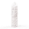 Point Tower Natural Howlite Home Display Decoration PW-WG04107-36-1