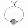 (Jewelry Parties Factory Sale)Adjustable Brass Micro Pave Cubic Zirconia Bolo Bracelets BJEW-R305-10A-1