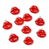 10Pcs Opaque Resin Pendants RESI-YW0003-47A-1