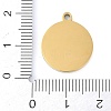 Ion Plating(IP) 201 Stainless Steel Pendants STAS-K288-02G-H-3
