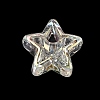 UV Plating Transparent Acrylic European Beads AC-CBA6658-03A-1