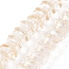 Transparent Glass Beads Strands LAMP-H061-01D-02-1