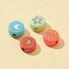 40G 4 Style Opaque Acrylic Beads SACR-FS0001-09-6