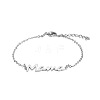 Simple Stainless Steel Mama Link Chain Bracelets for Mother's Day QW8429-10-1