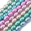 Electroplated Synthetic Non-magnetic Hematite Beads Strands G-H327-A01-02-1