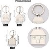 CHGCRAFT 17Pcs 3 Style Zinc Alloy Keychain KEYC-CA0001-22-2