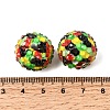 Opaque Acrylic & Resin Rhinestone Beads OACR-G062-02D-2