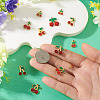 12Pcs 12 Styles 304 Stainless Steel Enamel Charms STAS-TA0003-33-7