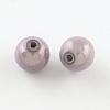 Spray Painted Acrylic Beads MACR-Q154-6mm-N07-2