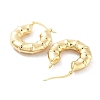 Brass Hoop Earrings EJEW-H301-01G-01-2