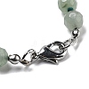 8mm Faceted Round Natural Green Aventurine Beaded Necklaces NJEW-F327-01A-02-3