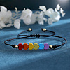 Friendship Rainbow Heart & Brass Bead Adjustable Braided Bracelets VD3512-1-2