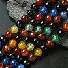 Natural Agate Beads Strands X-G-F417-05-8mm-1