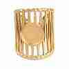 304 Stainless Steel Cuff Rings Ring Components SA-CBA098D-01G-B-1