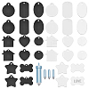 32Pcs 16 Styles Aluminum Heat Transfer Pendants ALUM-WR0001-03-1