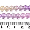 Baking Painted Transparent Glass Beads DGLA-M001-8mm-09-5