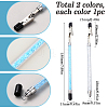 2Pcs Iron and PVC and Acrylic Alligator Memo Clips FIND-SC0011-26B-2