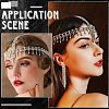 Rhinestone Mesh Headpiece Cap AJEW-WH20017-82S-4