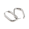 Non-Tarnish 304 Stainless Steel Oval Hoop Earrings EJEW-M218-02B-P-2