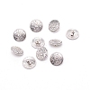 Alloy Buttons BUTT-WH0021-05AS-1