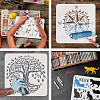 Plastic Reusable Drawing Painting Stencils Templates DIY-WH0172-1011-4