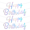 Paper Word Happy Birthday Garlands AJEW-WH0398-009-1