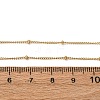 2MM 304 Stainless Steel Satellite Chain Necklaces NJEW-T016-24G-5