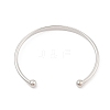 304 Stainless Steel Cuff Bangles for Women BJEW-K252-06P-2