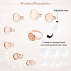 14Pcs Flat Round Adjustable 304 Stainless Steel Finger Rings Components DIY-UN0002-75-4