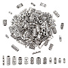 120Pcs 12 Styles Tibetan Style Alloy Tube Beads FIND-PH0020-79-1