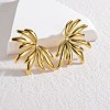 304 Stainless Steel Stud Earrings for Women EJEW-M095-03G-4