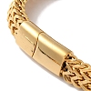 PVD Vacuum Plating 201 Stainless Steel Wheat Chain Bracelets for Women Men BJEW-H612-06A-G-3