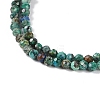 Natural Chrysocolla and Lapis Lazuli Beads Strands X-G-P542-A03-02-4