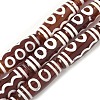 Rice Shape Tibetan Style dZi Beads Strands G-A269-A14-01-2
