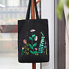 DIY Flower Pattern Tote Bag Embroidery Kit PW22121387208-1