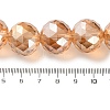 Transparent Electroplate Glass Beads Strands EGLA-N002-34H-F01-4