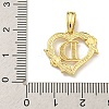 Heart Brass Pendants KK-I714-04G-D-3