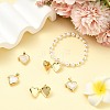 5Pcs Natural Shell Locket Pendants KK-SZ0006-51-4