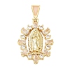 Religion Brass Pave Cubic Zirconia Pendants CU-CBA83A6-01B-G04-1
