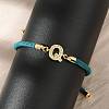 Adjustable Nylon Cord Bracelets LS-BJEW-C096-01G-17-3