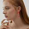 32Pcs 2 Styles Spray Paint Alloy Stud Earring Findings FIND-BBC0005-27-5