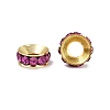 Brass Rhinestone Spacer Beads RB-A020-9mm-24G-3