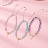 Mixed Stone Braided Bead Bracelets BJEW-JB12958-02-1