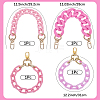 4Pcs 4 Colors Acrylic & Plastic Chain Bag Handles AJEW-BM0001-11B-2
